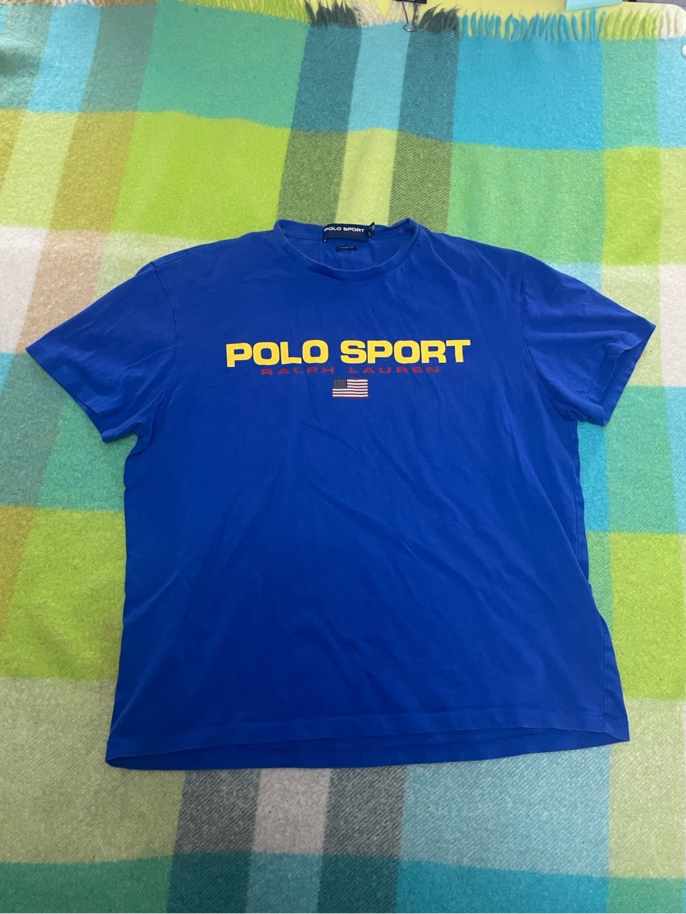 Polo Sport USA flag blue tee